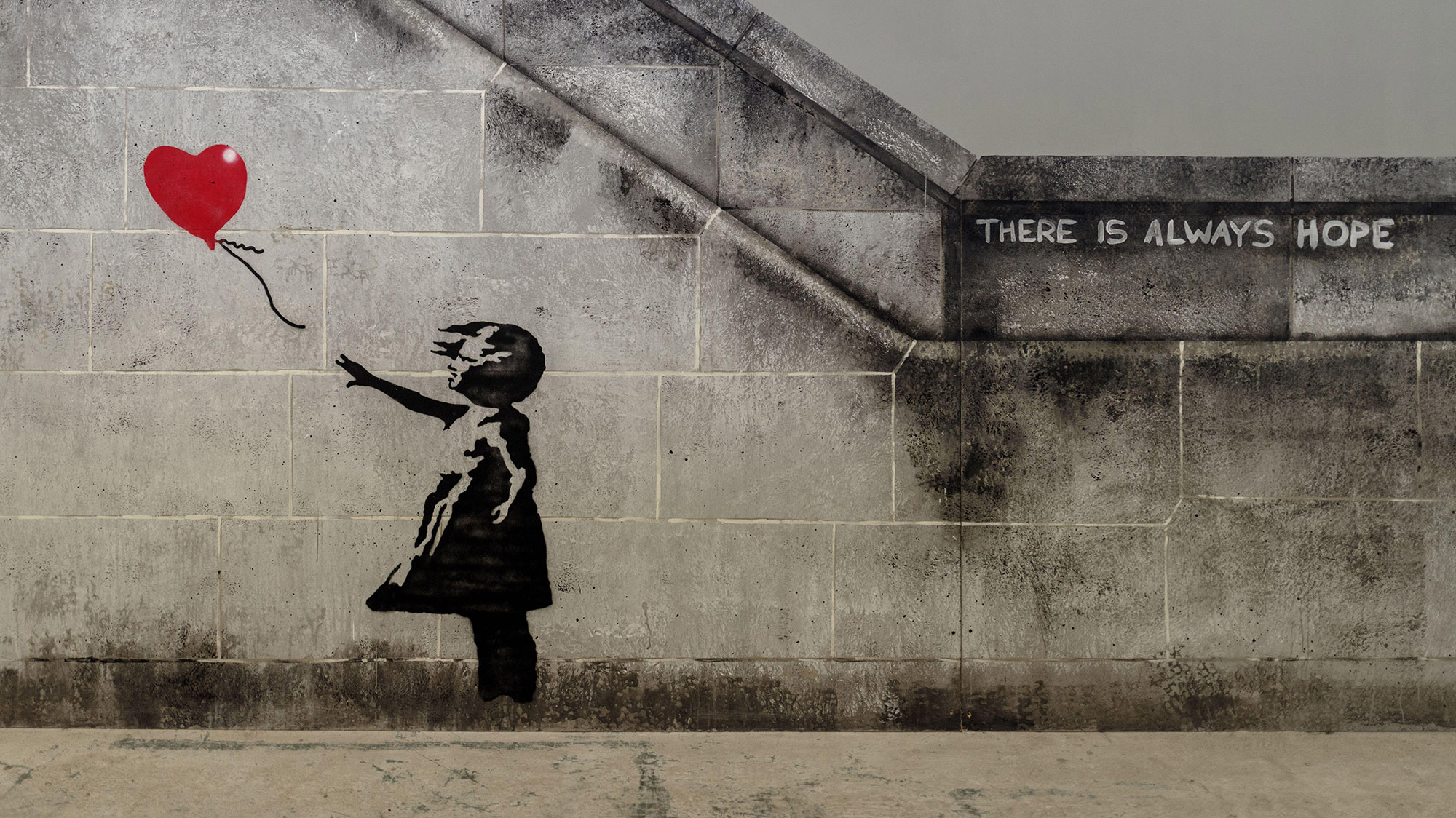 Banksy girl with balloon