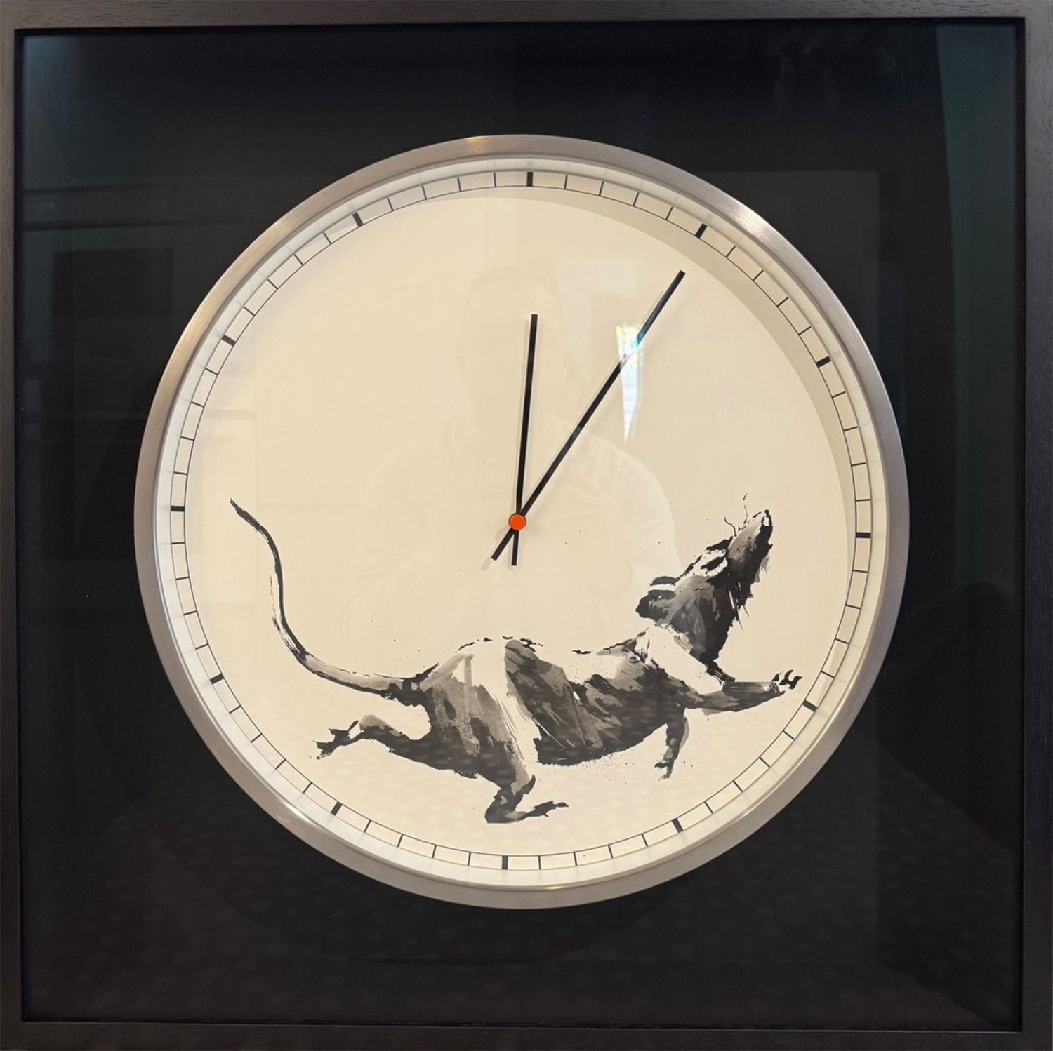 Banksy rat clock, 2019